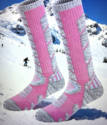 NWT Ski Socks Women Medium- 1 Pair Warm Skiing Calf Sock High Performance Winter