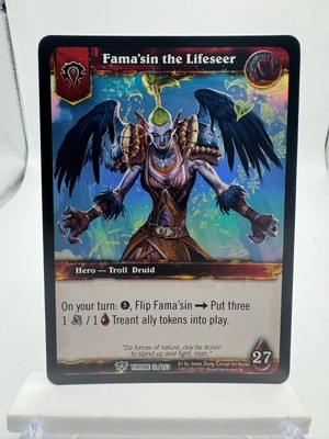 World of Warcraft TCG Throne Foil Hero Fama'sin the Lifeseer
