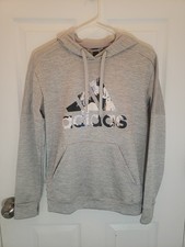 Adidas Women's Grey Sweatshirt Hoodie XS