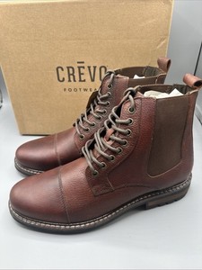 CREVO Oxblood Brown Bordo Leather Boots Size 11 Crevo Wickham Leather Boot - Men main image 3