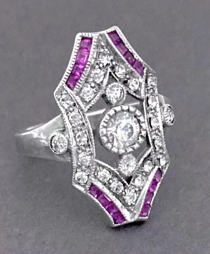 Bague diamant et saphir créée en laboratoire de 3 carats en finition or... - Photo 2/4