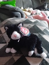 Ty Beanie Babies Booties The Black Cat, Small Plush Soft Toy, BNWT, RARE