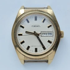 Raketa Dual Calendar White dial USSR Soviet Watch Caliber 2628.N 19 jewels rolex