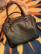 JUICY COUTURE Black Embossed Shoulder Bag
