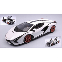 Lamborghini Sian Fkp 37 2019 White 1:18 Burago Auto Stradali -D- Neues Modell