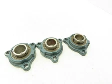 Dodge SCS 1-3/16 Light Duty 3-Bolt Flange Ball Bearing 1-3/16" Bore  Lot of 3