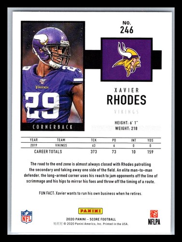 2020 Panini Score Football # 221 - 440 - Pick Your Card! - Picture 30 of 306