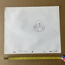 SMURFS ORIGINAL ANIMATION UNDER DRAWING HANNA-BARBERA 180/H4 MJR
