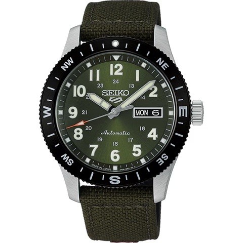 Brand new SEIKO 5SPORTS HDB009J 4R36 Automatic Mechanical Nylon Strap Green Men'