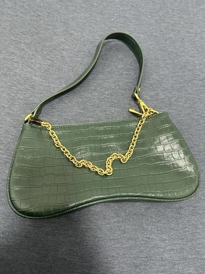 JW PEI Joy Shoulder Bag Grass Green Vegan Leather Adjustable Strap NWOT