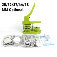 25/32/37/44/58MM Manual Badge Pin Button Maker DIY Badges Making Machine Set New
