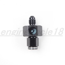 ADLERSPEED 3AN Male to -3AN Female With 1/8" NPT Fuel Gauge Port Fitting Black