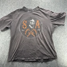 Sons of Anarchy Shirt Mens 2XL Skull Guns Graphic Biker TV Jax Taylor 2000s