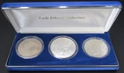 US SILVER DOLLAR COLLECTION 90% & .999 MORGAN PEACE AMERICAN EAGLE CASE NR!