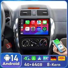 Per Suzuki SX4 Fiat Sedici 2006-13 Autoradio CarPlay GPS SWC DAB 64G Android 14