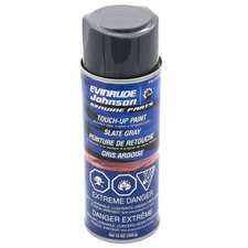 Johnson Evinrude OMC OEM Touch Up Spray Paint Slate Gray Can, 0358590