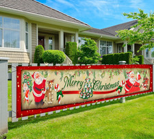Vintage Christmas Decorations Outdoor Yard Sign,Vintage Style Merry Christmas Ba