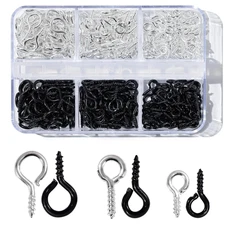 Screw Pins Eye Pins Pendants for Jewelry Making & DIY Crafts 300Pcs Small Mini