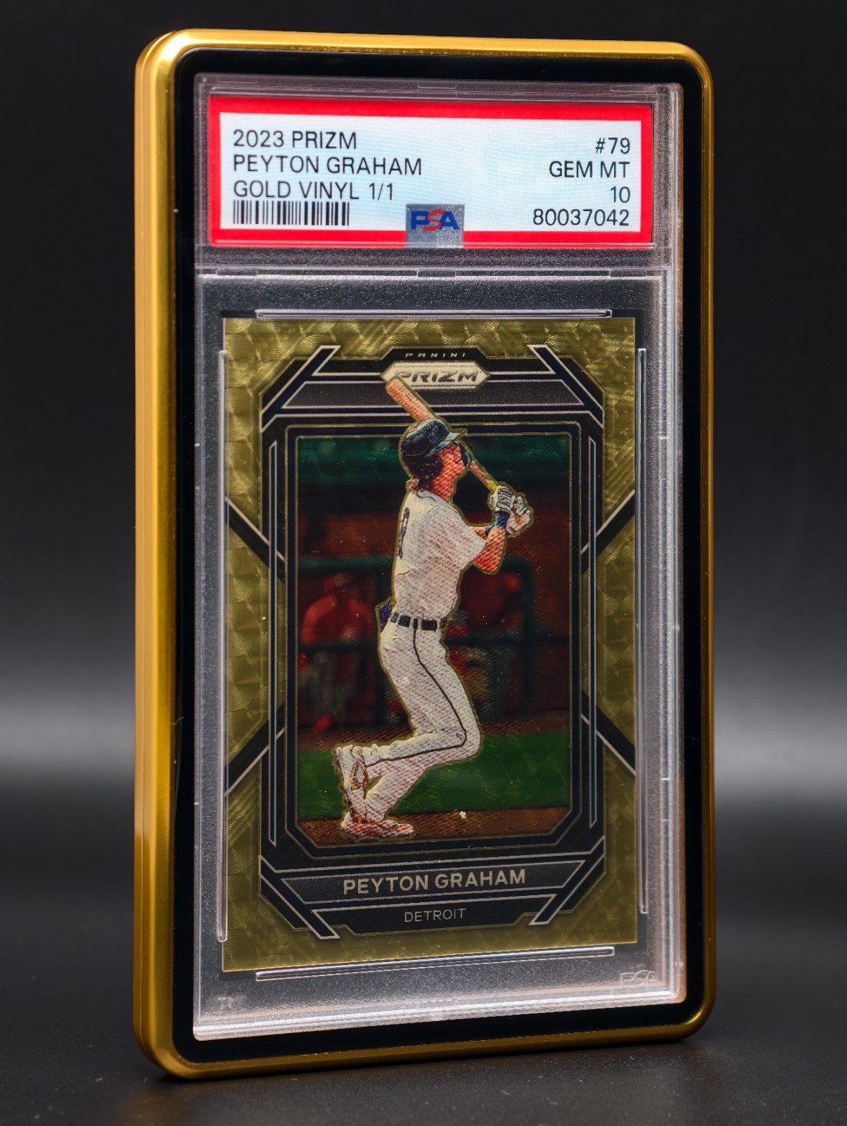PSA/35PT Gold Glossy