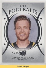 2018-19 Upper Deck UD Portraits David Pastrnak #P-24 READ 0hc9