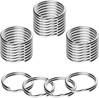 SchlüSselringe 25 StüCk 25Mm Metall SchlüSselanhäNger Ringe DIY
