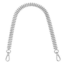 Purse Chain Handle, 60cm/23.6" Bag Extender Chains with Clasps, Silver