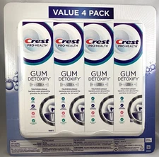 Crest Gum Detoxify Ultra Toothpaste, 4 Pack -- 4.7 oz ea tube Exp 09/30/2027