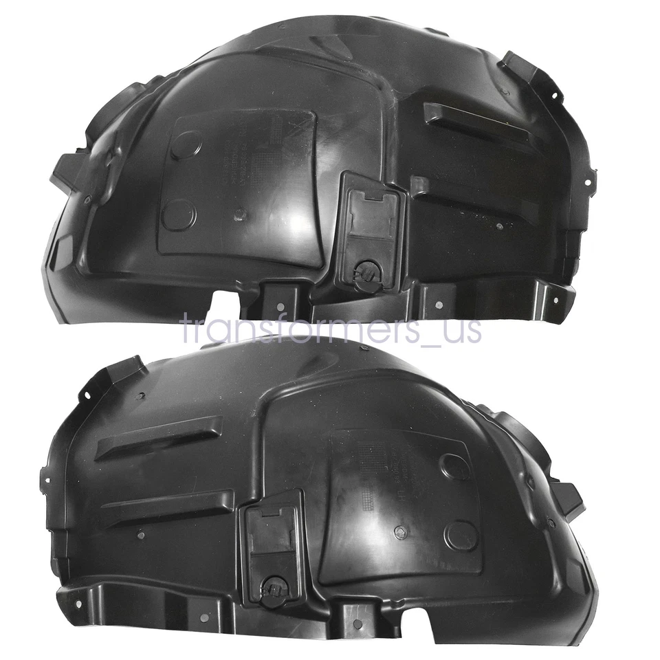 2x Black Front Inner Fender Liners For Mercedes-Benz E300 2017-2023 - Imagem 2 de 4