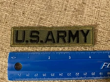 US Army Tape Patch Uniform Green Variation INV16057