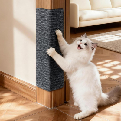 Wall Cat Scratcher for Indoor Cats,19.6x7.8 Corner Cat Scratcher,Cat Scratch Pad