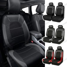For Nissan Front 2-seats Full Set Seat Covers Pu Leather Cushion Protector Us For Nissan Front 2-seats Full Set Seat Covers Pu Leather Cushion Protector Us