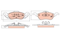 Bremsbelagsatz FÜR Ford Focus I (Daw, Dbw) - Trw GDB1358