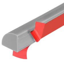 118 Inch Flexible Quarter Round Molding, Peel and Stick Moulded Trim, Gray