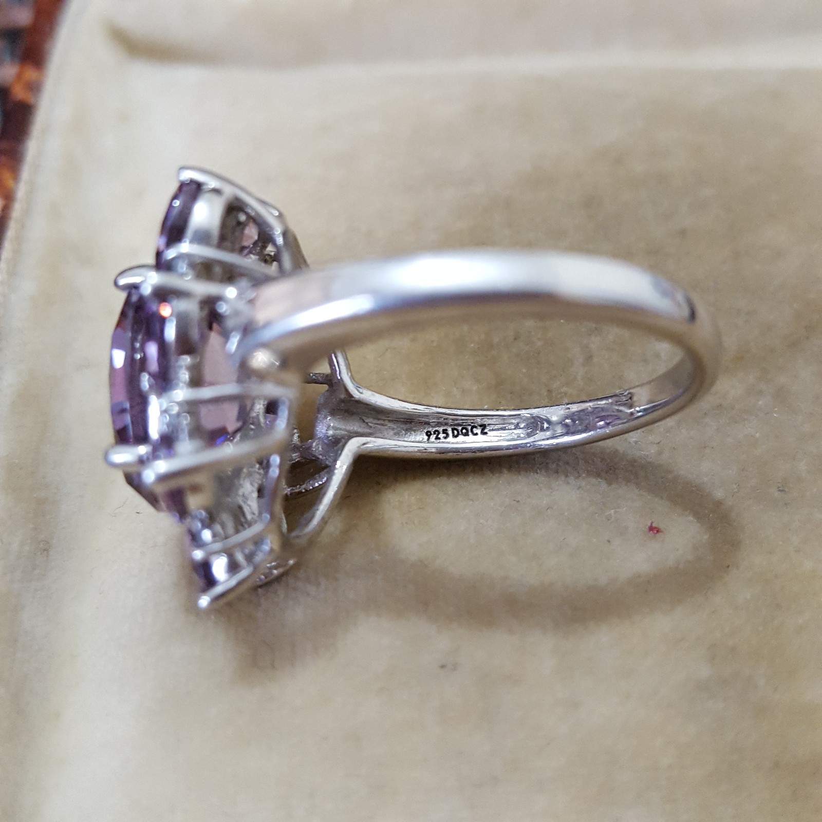 Diamonique Statement Sterling Silver Ring Simulat… - image 8