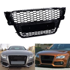 Sport Kühlergrill Grill ohne Emblem Schwarz Glanz Für Audi A5 8F7 8T + S-Line/S5