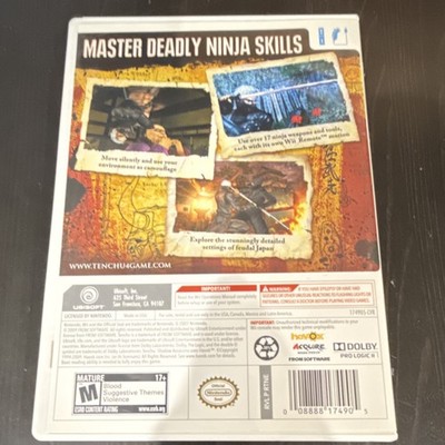Ubisoft Tenchu: Shadow Assassins Nintendo Wii Action Game Instruction CIB