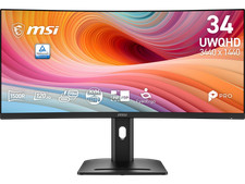 MSI 34 inch UltraWide QHD 2K 1440P 120Hz 1ms USB-C Curved Computer Monitor with
