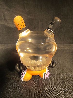 Custom 3'' Kidrobot Agent K Dunny by Rsin Clear Resin Head 1/1 Rare Exclusive Org