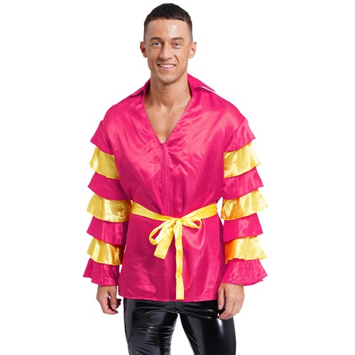 Traje de baile de manga larga para hombre Adulto Halloween Fiesta Rumba Samba Baile Disfraz - Imagen 36 de 46