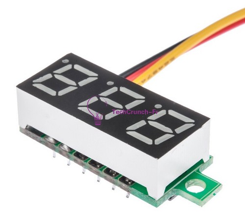 0.28" 3 Wire LED DC 0-100V Voltmeter Digital Display Voltage VOLT METER 12V 24V - Picture 5 of 19