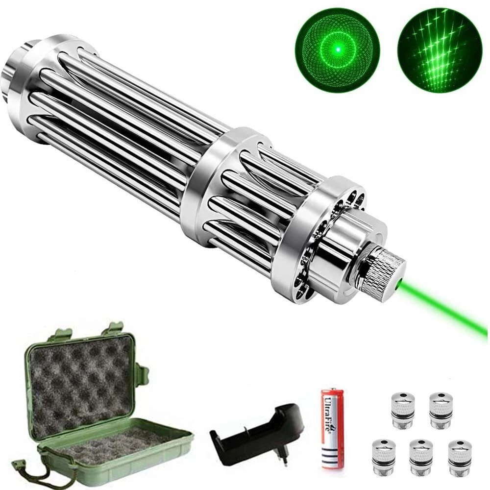 50000mw 7.4v Aluminium Alloy Laser Pointer 450nm High Power Burning Laser  Torch