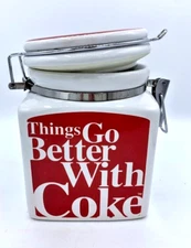 1 Coca Cola Ceramic Canister “Things Go Better Coke” 2008 Gibson