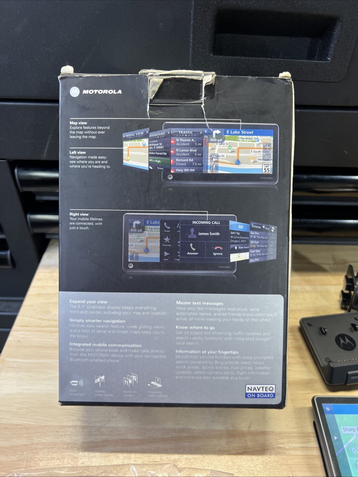 Motorola Motonav TN 765T  5.1” Display GPS Navigator Pre Owned