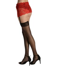 Glossy Shiny Garter Stockings High Gloss Nylons 15 Denier Vidrio CdR