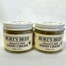 2 Burt's Bees Almond Milk Hand Cream 99.9 Natural 2 Oz New