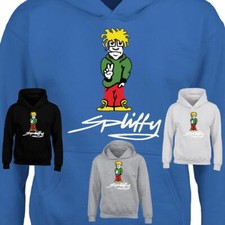 Spliffy Kids Hoody Peace Smoke Weed Retro Raver 90s Eclipse Casual Winter Wear