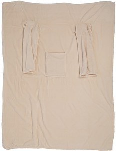 Kuscheldecke Mit Armeln Tagesdecke Wohndecke Sofadecke Tv Armeldecke Beige Grau Ebay