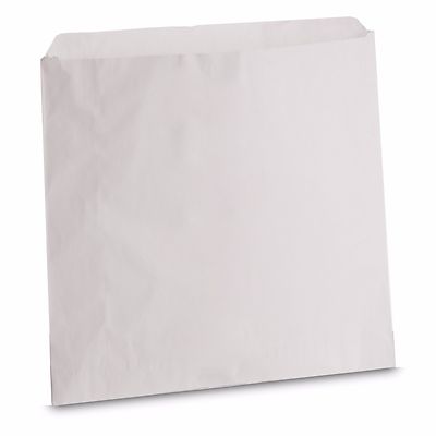 500 x hochwertige fettdichte Papiertüten 5'' x 5'' weiß Lebensmittelbeutel Chips Sandwich