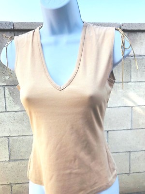 Chemisier (blouse) Femme Von Mozart Marron Sans Manches - Taille M - Occasion Très Bon état