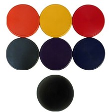 Stevens Non Slip Dimple Crown Green Rubber Footer Mat x 4 (Red/Black/Blue/Grey)